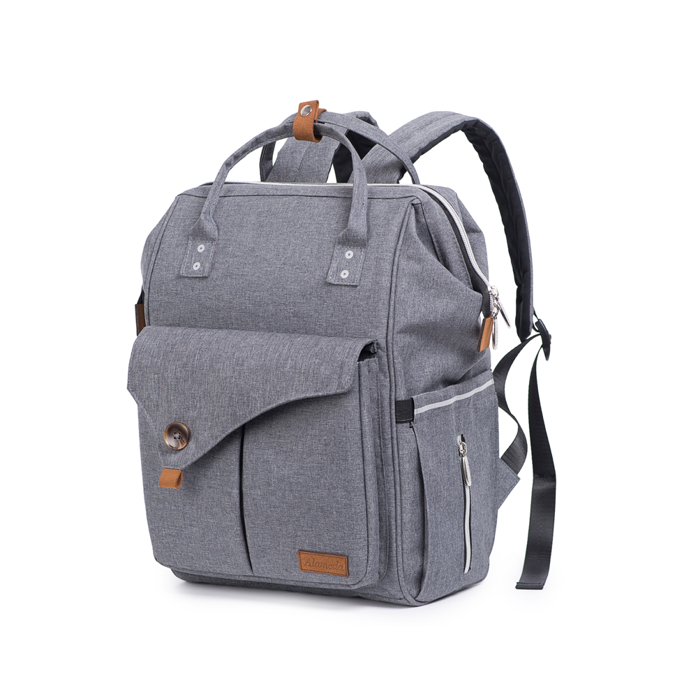 Grey sales nappy backpack